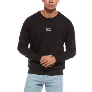 Boy London Mens Eagle Flock Sweatshirt, Black